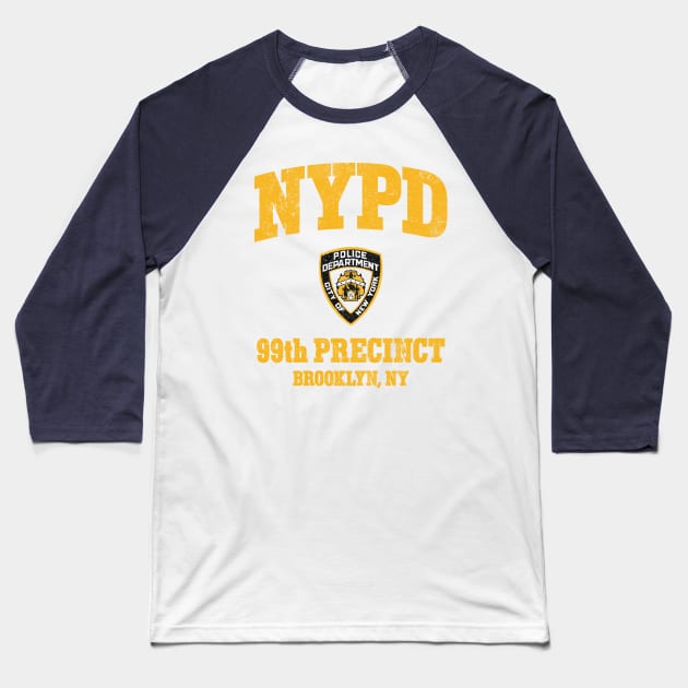 99th Precinct - Brooklyn NY Baseball T-Shirt by huckblade